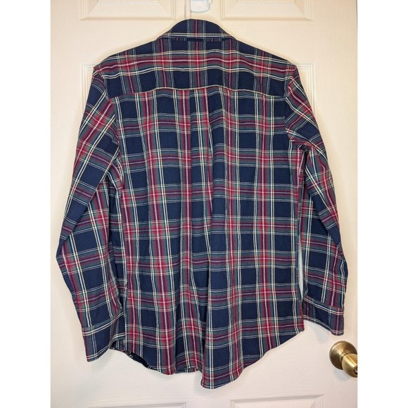 Scandia Woods Mens Size Medium Cotton Blend Heavy Quality Red Blue Plaid Vintage - Picture 3 of 7